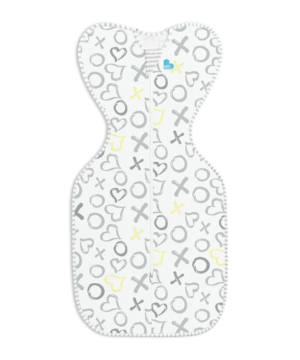 Υπνόσακος LoveToDream Swaddle UP Original 0.2tog  3.5-6kg – Small White Kisses Limited Edition