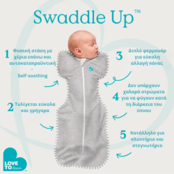 Υπνόσακος LoveToDream Swaddle UP Original 0.2tog  2.2-3.8kg– Newborn Yellow Superstars Limited Edition - Image 4